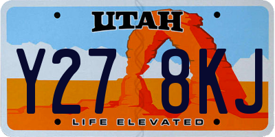 UT license plate Y278KJ