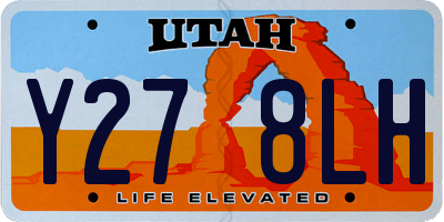 UT license plate Y278LH