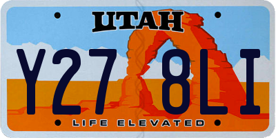 UT license plate Y278LI