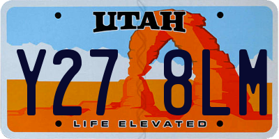 UT license plate Y278LM