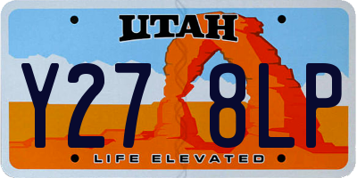 UT license plate Y278LP