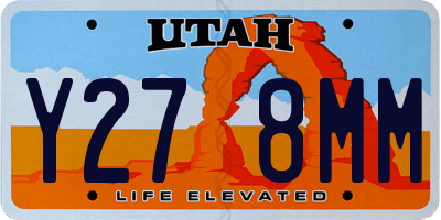 UT license plate Y278MM