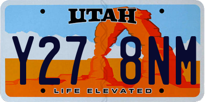 UT license plate Y278NM