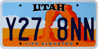 UT license plate Y278NN