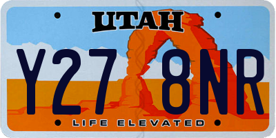 UT license plate Y278NR