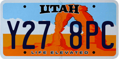 UT license plate Y278PC