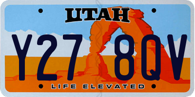 UT license plate Y278QV