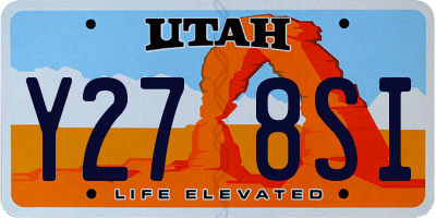 UT license plate Y278SI