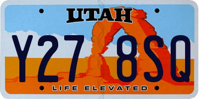 UT license plate Y278SQ
