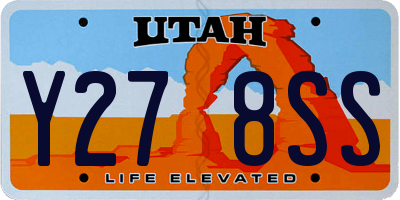 UT license plate Y278SS