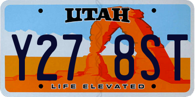 UT license plate Y278ST