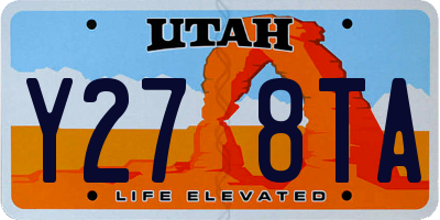 UT license plate Y278TA