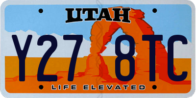 UT license plate Y278TC