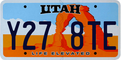 UT license plate Y278TE