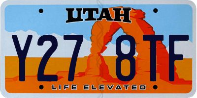 UT license plate Y278TF