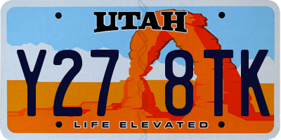 UT license plate Y278TK