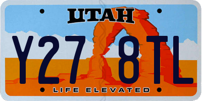 UT license plate Y278TL