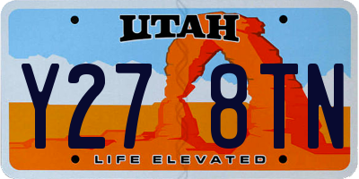 UT license plate Y278TN