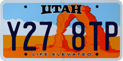 UT license plate Y278TP