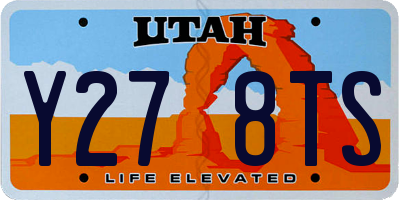 UT license plate Y278TS