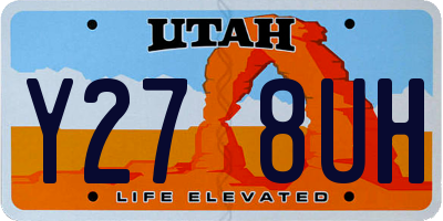 UT license plate Y278UH