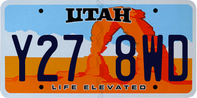 UT license plate Y278WD