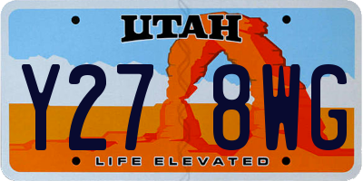 UT license plate Y278WG