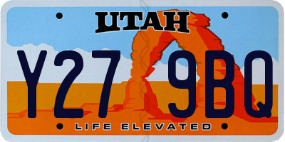 UT license plate Y279BQ