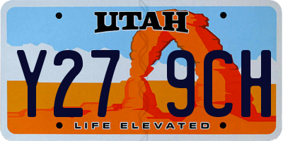 UT license plate Y279CH