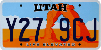 UT license plate Y279CJ