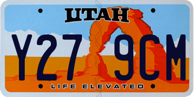 UT license plate Y279CM