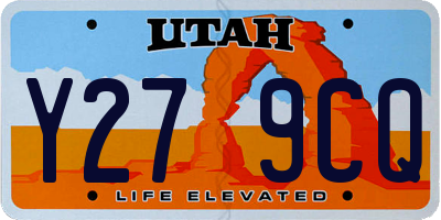 UT license plate Y279CQ