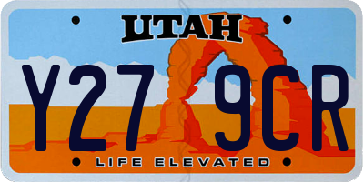 UT license plate Y279CR
