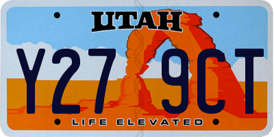UT license plate Y279CT