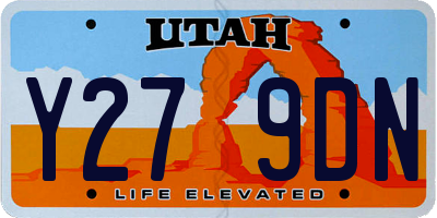 UT license plate Y279DN