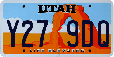 UT license plate Y279DQ