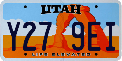 UT license plate Y279EI