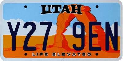 UT license plate Y279EN