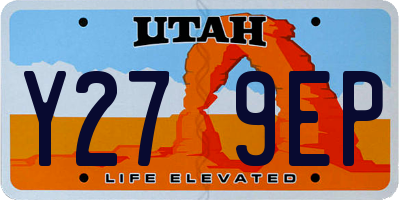 UT license plate Y279EP