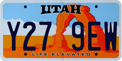 UT license plate Y279EW