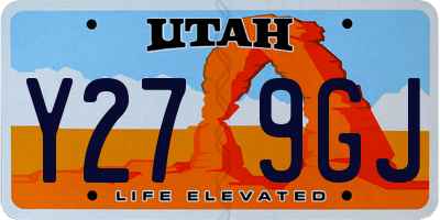 UT license plate Y279GJ