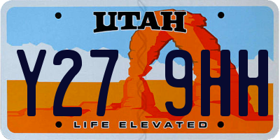 UT license plate Y279HH