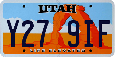 UT license plate Y279IF