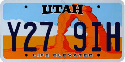 UT license plate Y279IH