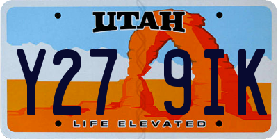 UT license plate Y279IK