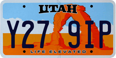 UT license plate Y279IP