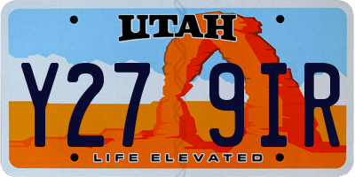 UT license plate Y279IR