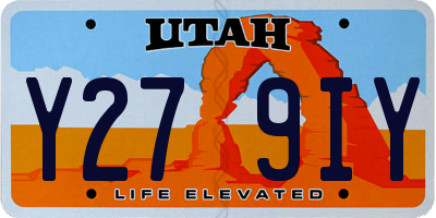 UT license plate Y279IY