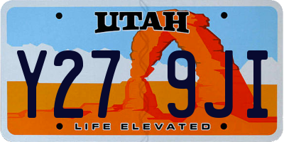 UT license plate Y279JI