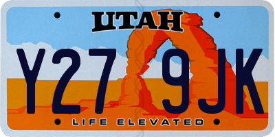 UT license plate Y279JK
